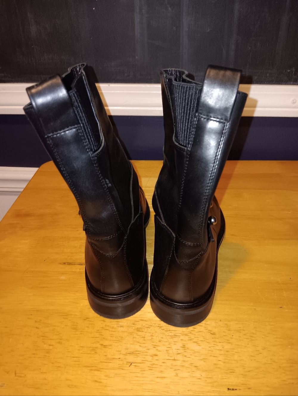 Rag & Bone Leather Moto Boots Size 38.5 - Picture 4 of 6